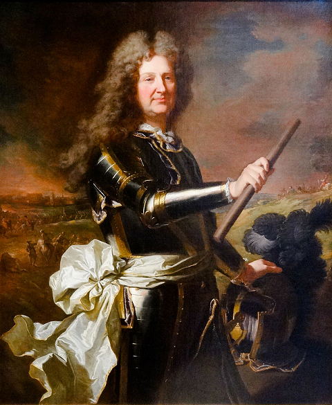 Charles-Auguste de Goyon-Matignon-Portrait par Hyacinthe Rigaud en 1694-Musée des beaux-arts de Caen (inv. 24).
